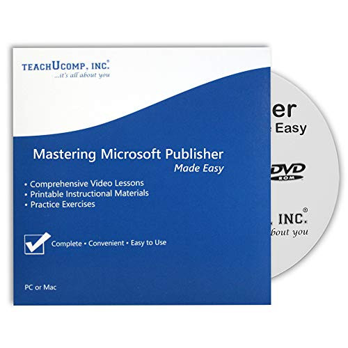 Mastering Microsoft Publisher 2013 and 2010 Made Easy Video Training Tutorial DVD-ROM Course Mastering Microsoft Publisher 2013 and 2010 Made Easy Video Training Tutorial DVD-ROM Course
