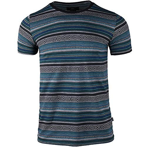 Men's Short Sleeve Shirt Active Heavyweight Cool Running Pollover T-Shirt Blue