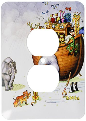 3dRose lsp_869_6 Noah's Ark 2 Plug Outlet Cover