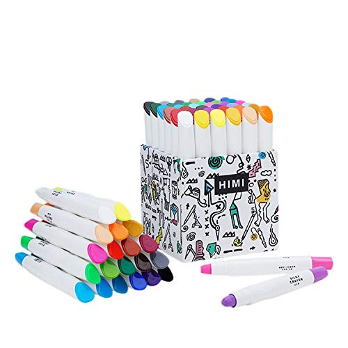 HIMI 36 Pcs Crayons SetNon-Toxic  and  No Mess Coloring Gel Crayons-WashableRetractable Color Crayons for Kids Children Coloring Crayon-Pastel-Watercolor Effect Ideal for Paper