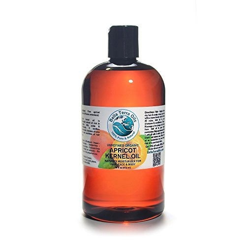 Apricot Kernel Oil 16 oz 100 percent Pure Cold-pressed Unrefined Organic - Bella Terra Oils