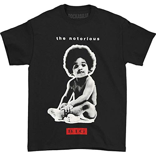 The Notorious B.I.G Men's Big Baby T-Shirt Black XX-Large The Notorious B.I.G Men's Big Baby T-Shirt Black XX-Large