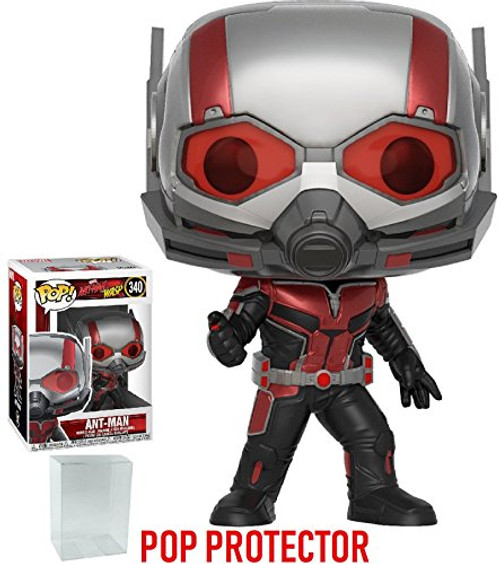 Funko Pop! Marvel: Ant-Man & the Wasp - Ant-Man Vinyl Figure (Bundled with Pop Box Protector Case)