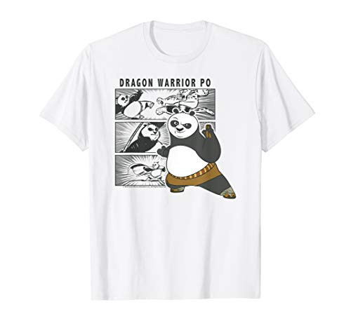 Kung Fu Panda Dragon Warrior Po Comic Panel Portrait T-Shirt Kung Fu Panda Dragon Warrior Po Comic Panel Portrait T-Shirt
