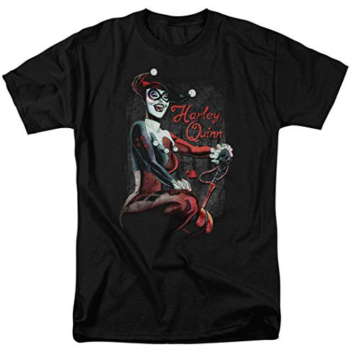 Harley Quinn DC Comics Classic Supervillain T Shirt  and  Stickers -Large-