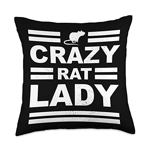 Pet Rat Gift Apparel Crazy Rat Lady Funny Pet Mouse or Rodent Throw Pillow 18x18 Multicolor Pet Rat Gift Apparel Crazy Rat Lady Funny Pet Mouse or Rodent Throw Pillow 18x18 Multicolor