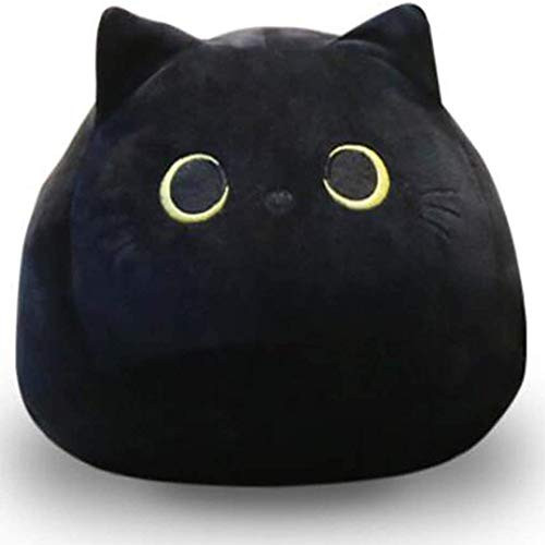 Black Cat Stuffed Animal Pillow Toys Soft Cat Shaped Plush Toy Creative Cat Animal Doll for Friends Children Gift