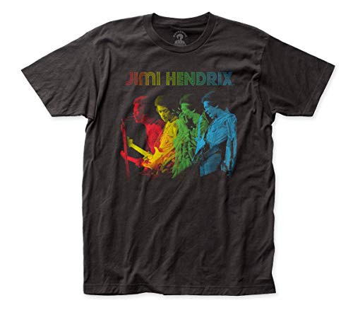 Jimi Hendrix Rainbow Fitted Jersey tee -Large-