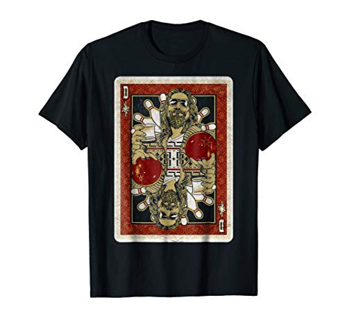 The Big Lebowski The Dude Abides Playing Card T-Shirt