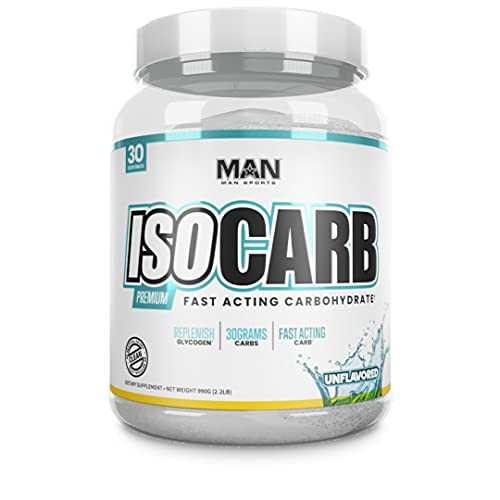 Man Sports ISO-Carb. Dextrose Powder Post Workout Supplement to Replenish Glycogen Levels and Support Muscle Growth -30 Servings-
