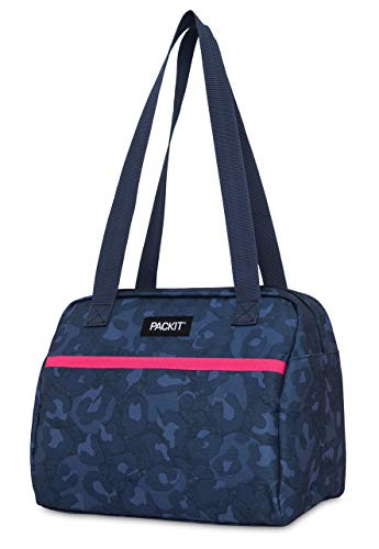 PackIt Hampton Heather Leopard Navy Freezable Lunch Bag 1 EA -PKO-LH-HLN-
