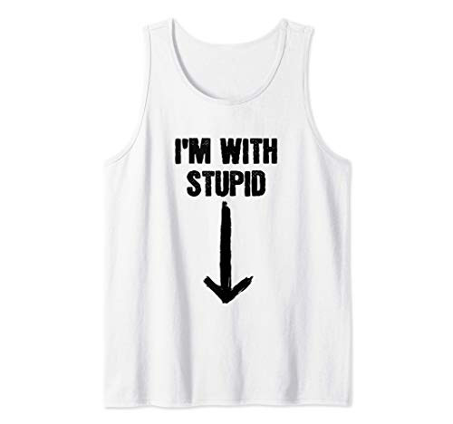 I'm With Stupid Down Arrow Tank Top
