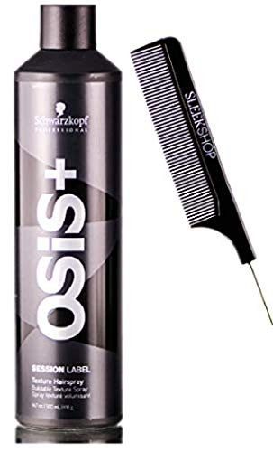 Schwarzkopf OSIS  plus Session Label TEXTURE HAIRSPRAY Buildable Texture Spray -Stylist Kit- Hair Spray -14.7 oz - 500 ml - LARGE PRO SIZE-