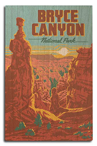 Lantern Press Bryce Canyon National Park Utah Explorer Series Bryce Canyon 108552 -10x15 Wood Wall Sign Wall Decor Ready to Hang-