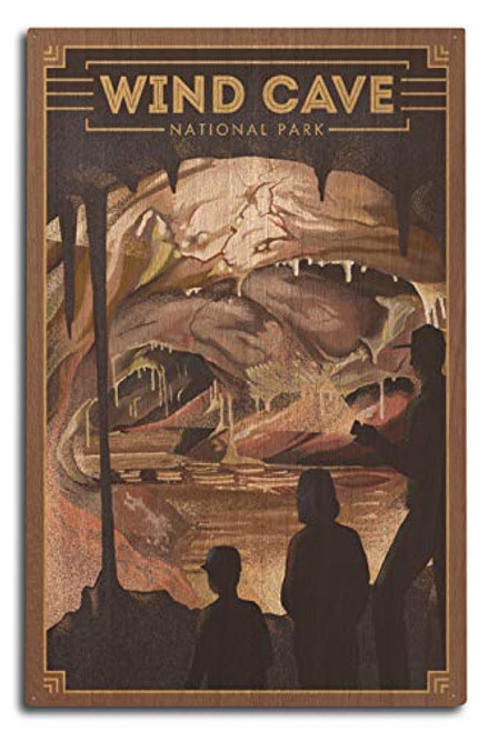 Lantern Press Wind Cave National Park South Dakota Lithograph National Park Series 109332 -10x15 Wood Wall Sign Wall Decor Ready to Hang- Lantern Press Wind Cave National Park South Dakota Lithograph National Park Series 109332 -10x15 Wood Wall Sign Wall Decor Ready to Hang-