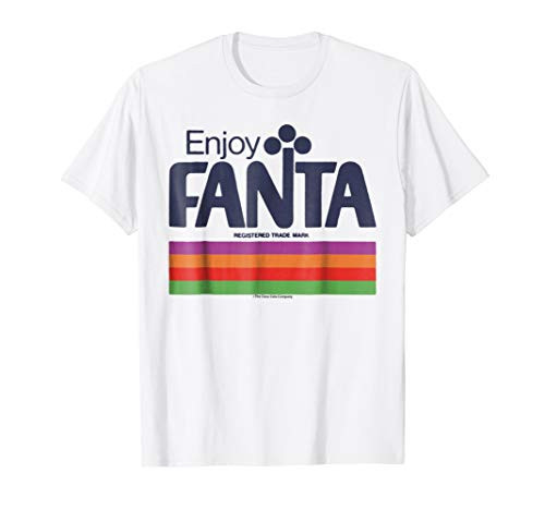 Coca-Cola Fanta Retro Multi Color Stripe Graphic T-Shirt