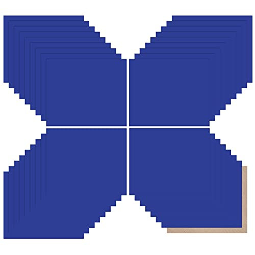 JANDJPACKAGING Royal Blue HTV Heat Transfer Vinyl - 35Pack 12" x 10" Blue Iron on Vinyl for T-Shirt Blue HTV Vinyl for Cricut Silhouette Cameo or Heat Press Machine