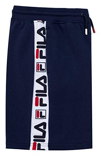 Fila Boys Shorts Fleece and French Terry Active Shorts Kids Clothes -Navy-French Terry Medium-