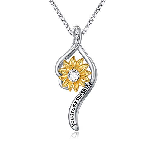 925 Sterling Silver Dainty Sunflower 