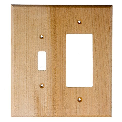 Sierra Lifestyles Traditional Switch Plate, Toggle/Rocker, Rustic Switch Plate Hickory