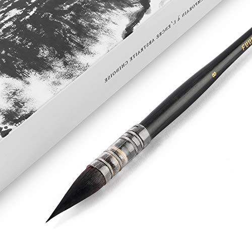 Squirrel Hair Watercolor Paint Brush  Professional Mop Round Fine Tip Detail Artist Paintbrush for Acrylic Painting Watercolor Gouache Fine Detailing Oil-Size 8 Squirrel Hair Watercolor Paint Brush  Professional Mop Round Fine Tip Detail Artist Paintbrush for Acrylic Painting Watercolor Gouache Fine Detailing Oil-Size 8