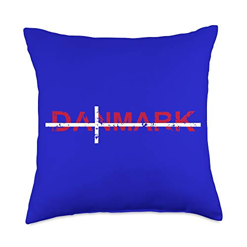 Nordic Cross Danmark Denmark Danish Flag Europe Travel Throw Pillow 18x18 Multicolor