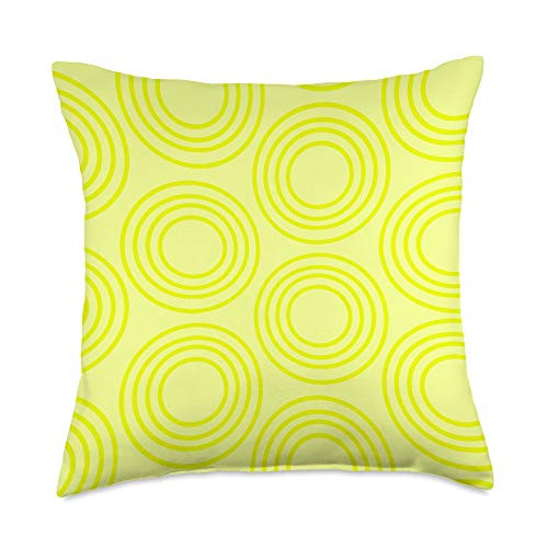 Girly Yellow Modern Geometric Design Pattern Throw Pillow 18x18 Multicolor Girly Yellow Modern Geometric Design Pattern Throw Pillow 18x18 Multicolor