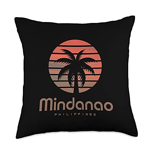 Philippines Mindanao Design Mindanao Philippines Travel Vacation Souvenir Throw Pillow 18x18 Multicolor