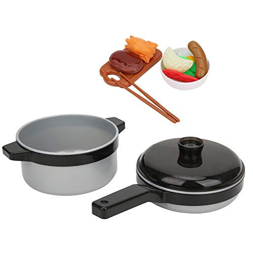 Labuduo Pretend Play Toy Interesting Highly Simulation Lifelike Safety Exquisite Workmanship Kitchen Toy Cookware for Kids-Play House Toys-