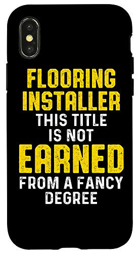 iPhone X-XS Flooring Installer Contractor Degree Floor Installation Case