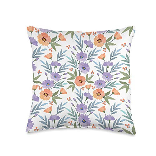 Flower Lover Gifts Accessories Purple Yellow Flowers Seamless Pattern Throw Pillow 16x16 Multicolor Flower Lover Gifts Accessories Purple Yellow Flowers Seamless Pattern Throw Pillow 16x16 Multicolor