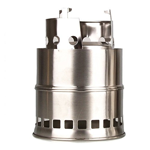 Goswot Portable Stainless Steel Camping Stove Lightweight Charcoal Solidified Alcohol Wood Camp Stove with Mesh Bag for Picnic Outdoor Cooking BBQ Hiking Goswot Portable Stainless Steel Camping Stove Lightweight Charcoal Solidified Alcohol Wood Camp Stove with Mesh Bag for Picnic Outdoor Cooking BBQ Hiking