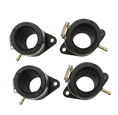 CARBEX 4pcs -2 Left  plus 2 Right- Carburetor Intake Manifold Boot Joint Carb Holder Repl.#5G2-13586-02-00 for Yamaha XJ650