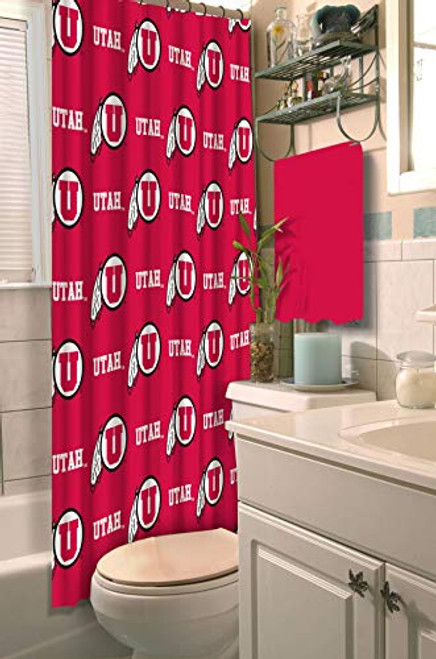 Northwest Utes NCAA Fabric -72x72- New COL 903 Utah Shower Curtain Northwest Utes NCAA Fabric -72x72- New COL 903 Utah Shower Curtain