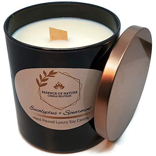Eucalyptus  plus Spearmint Coconut Soy Wood Wick Candle 8.5 oz.