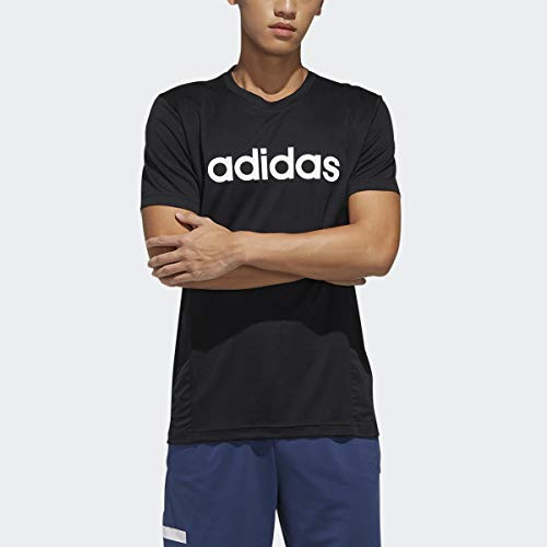 adidas mens Designed 2 Move Logo Tee Black-White Large