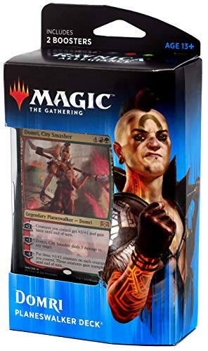 Magic The Gathering: MTG: Ravnica Allegiance Planeswalker Deck - Domri (Red/Green) w/Two Booster Packs