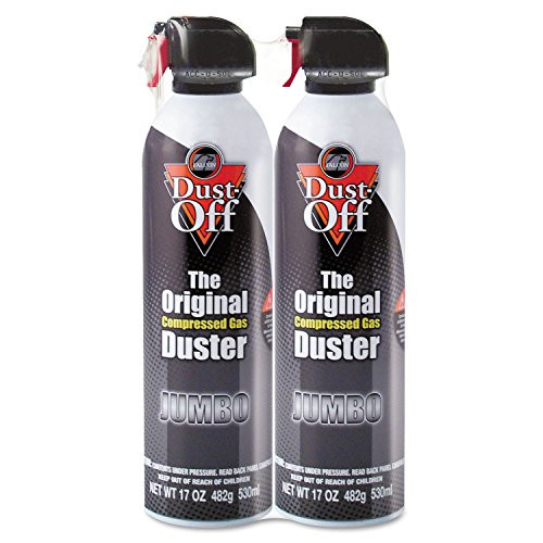 Dust-Off Disposable Compressed Gas Duster Two 17oz Cans-Pack 100 Percent Ozone Safe Dust-Off Disposable Compressed Gas Duster Two 17oz Cans-Pack 100 Percent Ozone Safe
