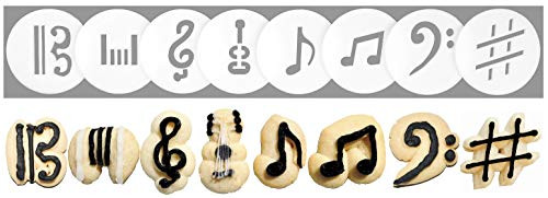 Music 8 Disk Set for Cookie Presses