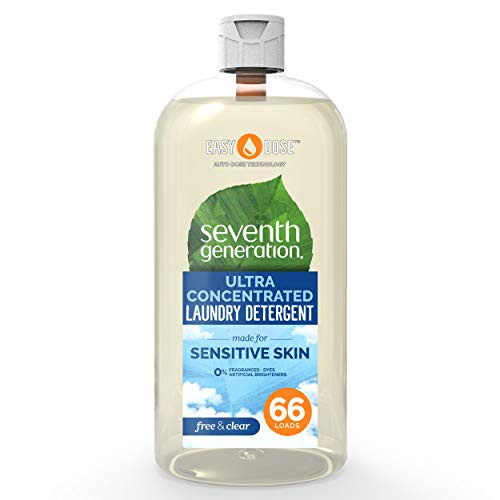 Seventh Generation Laundry Detergent Ultra Concentrated EasyDose Free  and  Clear 23 oz 66 Loads -Packaging May Vary-