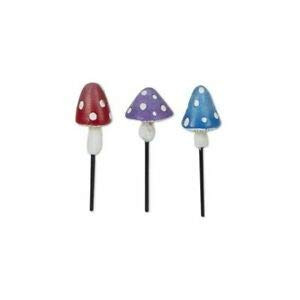 cdc Miniature Dollhouse Fairy Garden Set of 3 Toadstool Picks