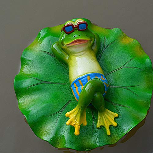 Houchu Frog Statue Resin Floating Frogs Statue Outdoor Garden Pond Decorative Cute Frog Sculpture for Home Desk Garden Decor Ornament-2- Houchu Frog Statue Resin Floating Frogs Statue Outdoor Garden Pond Decorative Cute Frog Sculpture for Home Desk Garden Decor Ornament-2-