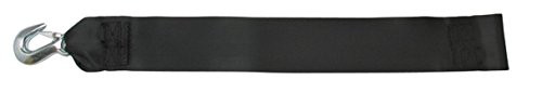 BoatBuckle Winch Strap with Loop End Black 3-Inch x 25-Feet