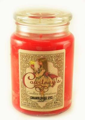 Courtney's Candles Cinnamon Orange Spice Maximum Scented 26oz Large Jar Candle