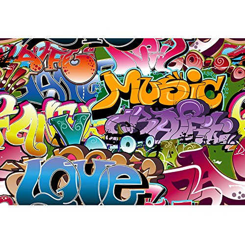 KonPon 5x7ft Silk Cloth Graffiti Photography Backdrops Photo Props Studio Background KP-039 KonPon 5x7ft Silk Cloth Graffiti Photography Backdrops Photo Props Studio Background KP-039