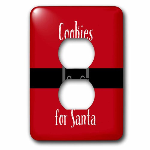 3dRose lsp_224262_6 Cookies for Santa 2 Plug Outlet Cover