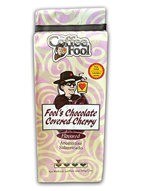 The Coffee Fool Drip Grind Coffee, Fool's Chocolate Covered Cherry, 12 Ounce The Coffee Fool Drip Grind Coffee, Fool's Chocolate Covered Cherry, 12 Ounce