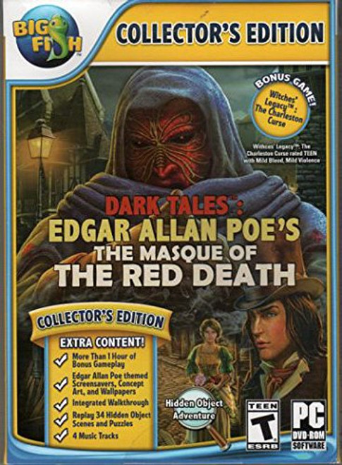 Dark Tales Edgar Allan Poes THE MASQUE OF RED DEATH Hidden Object PC Game plus Bonus Dark Tales Edgar Allan Poes THE MASQUE OF RED DEATH Hidden Object PC Game plus Bonus