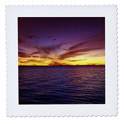 3dRose qs_7786_1 Paint Me a Sunset-Quilt Square, 10 by 10-Inch