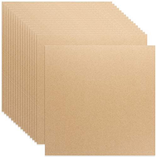 50 Packs 11.8" x 11.8" Corrugated Cardboard Sheets 1-8" Thick Flat Cardboard Filler Insert Sheet Kraft Brown Paper Card Board Sheets Pads for Packing Mailing Crafts -Squared Size-